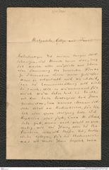 Nachlass Franz Steindachner, Brief von Anatole Bogdanow an Franz Steindachner, Inv.Nr. 43.01, Seite 1